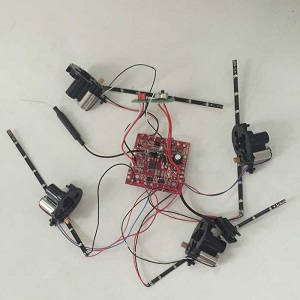 DFD F183 F183D quadcopter spare parts todayrc toys listing PCB board with main motors and LED set