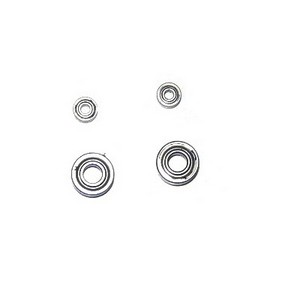 MJX F27 F627 RC helicopter spare parts todayrc toys listing bearing set (2x big + 2x small) 4pcs