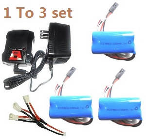 MJX F39 F639 RC helicopter spare parts todayrc toys listing 1 to 3 charger set + 3*7.4V 2200mAh battery set