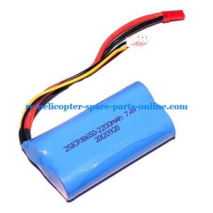 MJX F45 F645 helicopter spare parts todayrc toys listing battery 7.4v 1500mAh red JST plug