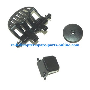 MJX F46 F646 helicopter spare parts todayrc toys listing motor cover + fixed small plastic parts + top hat (set)