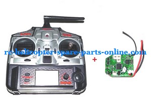 MJX F48 F648 RC helicopter spare parts todayrc toys listing transmitter + PCB board (set)