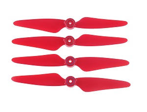 SJRC F7 F7S 4K Pro RC Drone spare parts todayrc toys listing main blades Red - Click Image to Close