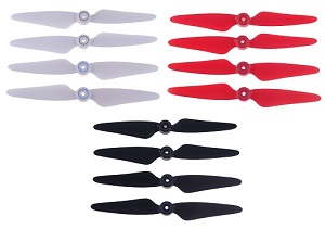 SJRC F7 F7S 4K Pro RC Drone spare parts todayrc toys listing main blades Red + White + Black - Click Image to Close