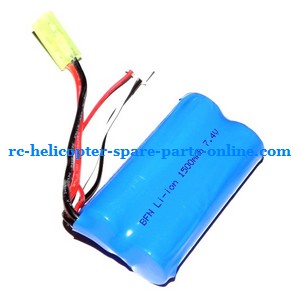 FQ777-502 helicopter spare parts todayrc toys listing battery 7.4V 1500mAh Yellow EL-2P plug