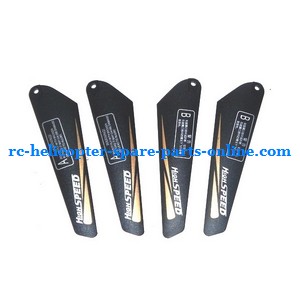 FQ777-507D FQ777-507 RC helicopter spare parts todayrc toys listing main blades (2x upper + 2x lower)