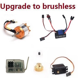 Feiyue FY01 FY02 FY03 FY03H FY04 FY05 RC truck car spare parts todayrc toys listing upgrade to brushless motor set