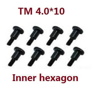 Feiyue FY01 FY02 FY03 FY03H FY04 FY05 RC truck car spare parts todayrc toys listing inner hexagon screws TM 4.0*10 8pcs - Click Image to Close
