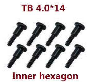 Feiyue FY01 FY02 FY03 FY03H FY04 FY05 RC truck car spare parts todayrc toys listing inner hexagon screws TB 4.0*14 8pcs