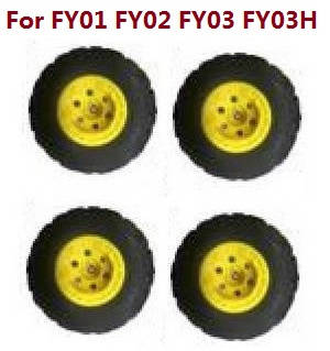 Feiyue FY01 FY02 FY03 FY03H FY04 FY05 RC truck car spare parts todayrc toys listing tires 4pcs (Yellow) For FY01 FY02 FY03 FY03H