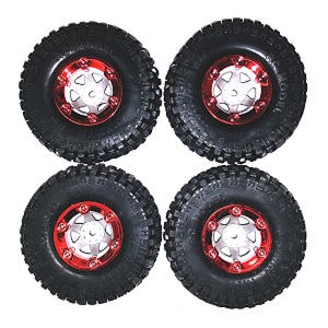 Feiyue FY01 FY02 FY03 FY03H FY04 FY05 RC truck car spare parts todayrc toys listing tires 4pcs (Red) For FY01 FY02 FY03 FY03H