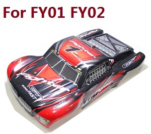Feiyue FY01 FY02 FY03 FY03H FY04 FY05 RC truck car spare parts todayrc toys listing upper cover car shell for FY01 FY02 (Red)