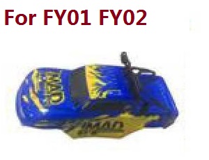 Feiyue FY01 FY02 FY03 FY03H FY04 FY05 RC truck car spare parts todayrc toys listing upper cover car shell for FY01 FY02 (Blue)