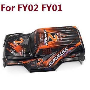 Feiyue FY01 FY02 FY03 FY03H FY04 FY05 RC truck car spare parts todayrc toys listing upper cover car shell for FY01 FY02 (Orange)
