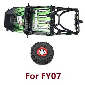 Feiyue FY06 FY07 RC truck car spare parts todayrc toys listing upper cover car shell frame assembly for FY07 Green