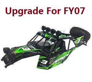 Feiyue FY06 FY07 RC truck car spare parts todayrc toys listing upper cover car shell frame assembly Upgrade for FY07 Green