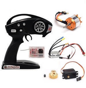 Feiyue FY06 FY07 RC truck car spare parts todayrc toys listing brushless motor + ESC + Receiver + Motor gear + transmitter + SERVO set - Click Image to Close
