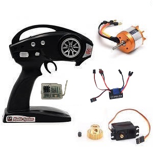 Feiyue FY06 FY07 RC truck car spare parts todayrc toys listing brushless motor + ESC + Receiver + Motor gear + transmitter + SERVO set - Click Image to Close