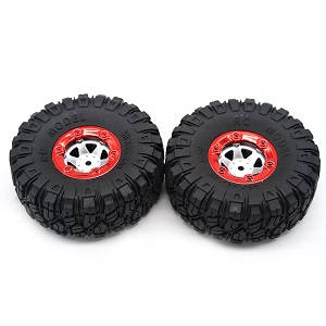Feiyue FY06 FY07 RC truck car spare parts todayrc toys listing tire 2pcs (Red)