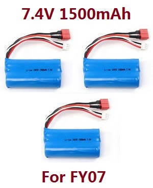 Feiyue FY06 FY07 RC truck car spare parts todayrc toys listing 7.4V 1500mAh battery 3pcs For FY07