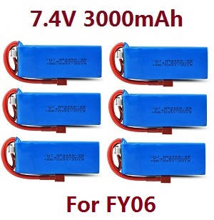 Feiyue FY06 FY07 RC truck car spare parts todayrc toys listing 7.4V 3000mAh battery 6pcs (For FY06)