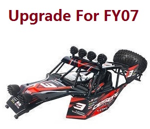 Feiyue FY06 FY07 RC truck car spare parts todayrc toys listing upper cover car shell frame assembly Upgrade for FY07 Red