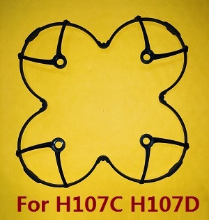 H107C H107D Hubsan X4 RC Quadcopter spare parts todayrc toys listing protection frame set Black - Click Image to Close