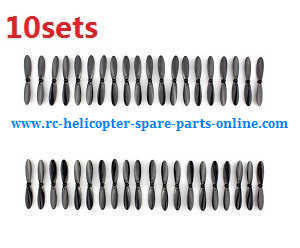 H107P Hubsan X4 Plus RC Quadcopter spare parts todayrc toys listing main blades (Black 10sets)