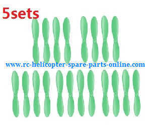 H107P Hubsan X4 Plus RC Quadcopter spare parts todayrc toys listing main blades (Green 5sets)