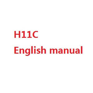 JJRC H11 H11C H11D H11WH RC quadcopter spare parts todayrc toys listing English manual book (H11C)