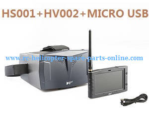 Hubsan H123D RC Quadcopter spare parts todayrc toys listing HS001 4.3 inch FPV screen + HV002 BR box + Micro USB