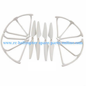 Hubsan H216A RC Quadcopter spare parts todayrc toys listing frame set + main blades (White)