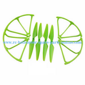 Hubsan H216A RC Quadcopter spare parts todayrc toys listing frame set + main blades (Green)