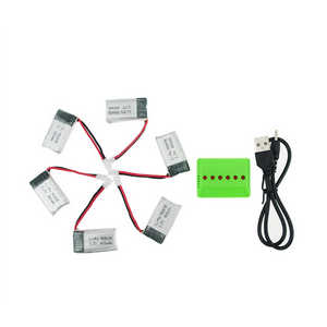JJRC H31 H31W quadcopter spare parts todayrc toys listing 1 to 6 charger set + 6*3.7V 400mAh battery set