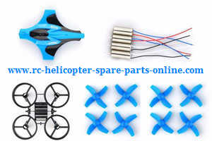 JJRC H36 E010 quadcopter spare parts todayrc toys listing main blades 2sets + main frame + upper cover + 4*main motors