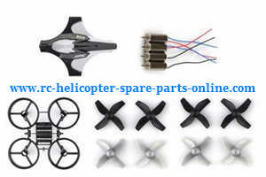 JJRC H36 E010 quadcopter spare parts todayrc toys listing main frame + 2sets main blades + upper cover + 4*main motors