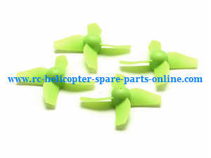 JJRC H36 E010 quadcopter spare parts todayrc toys listing main blades (Green)