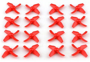 JJRC H36F RC quadcopter drone spare parts main blades propellers (Red) 4sets