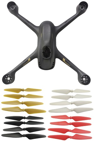 Hubsan H501A RC Quadcopter spare parts todayrc toys listing body cover with 4 sets main blades