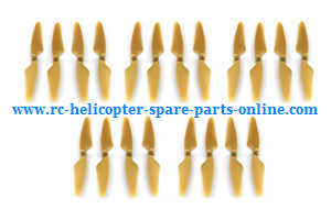 Hubsan H501 H501S H501S-S RC Quadcopter spare parts todayrc toys listing main blades (Gold) 5sets