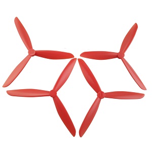 Hubsan H501A RC Quadcopter spare parts todayrc toys listing upgrade 3-leaf main blades (Red)