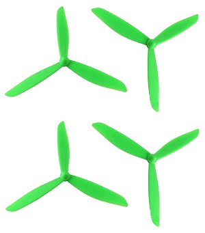 Hubsan H501 H501S H501S-S RC Quadcopter spare parts todayrc toys listing upgrade 3-leaf main blades (Green)