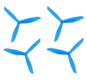 Hubsan H501C RC Quadcopter spare parts todayrc toys listing upgrade 3-leaf main blades (Blue)
