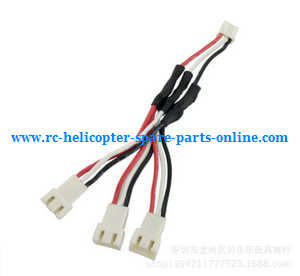 Hubsan H501C RC Quadcopter spare parts todayrc toys listing 7.4V 1 to 3 charger wire
