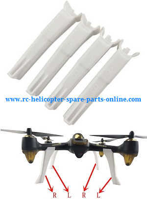 Hubsan H502T H502C RC Quadcopter spare parts todayrc toys listing upgrade landing skids (White)
