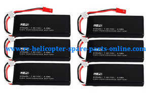 Hubsan H502S H502E RC Quadcopter spare parts todayrc toys listing 7.4V 610mAh battery (6pcs)