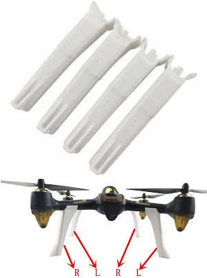 Hubsan H507A H507D H507A+ RC Quadcopter spare parts todayrc toys listing upgrade landing skids (White)