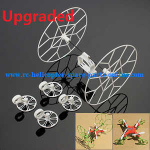 JJRC H7 quadcopter spare parts todayrc toys listing outer frame protection set (Upgraded White)