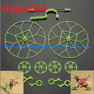 JJRC H7 quadcopter spare parts todayrc toys listing outer frame protection set (Upgraded Green)