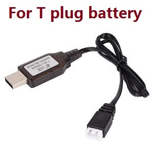 Haiboxing HBX 2105A T10 T10PRO Truck RC car vehicle spare parts 7.4V USB charger wire for T plug battery